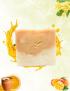 The RawLogic Mango Lassi Soap – Golden handmade soap bar with a fruity and creamy texture