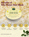 Rice Water Hair Mask & Strong Roots 48+ Herbs Hair Oil Combo