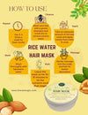 Rice Water Hair Mask & Strong Roots 48+ Herbs Hair Oil Combo