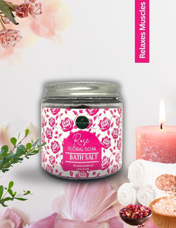 Pure Rose Detox – Rose & Walnut Scrub + Rose Bath Salt