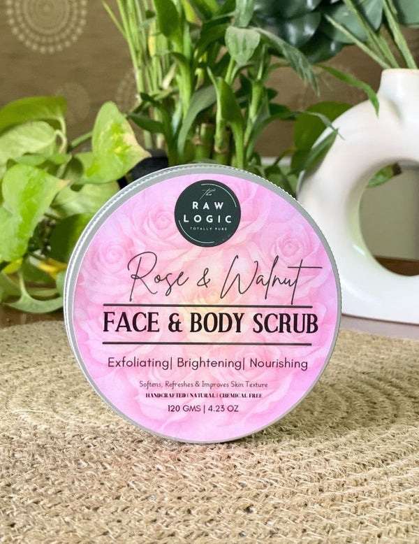 Pure Rose Detox – Rose & Walnut Scrub + Rose Bath Salt