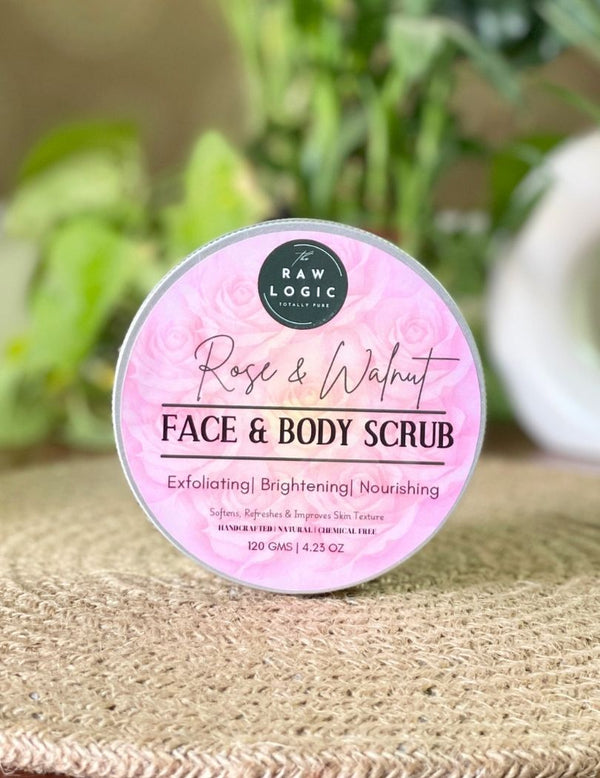 Pure Rose Detox – Rose & Walnut Scrub + Rose Bath Salt