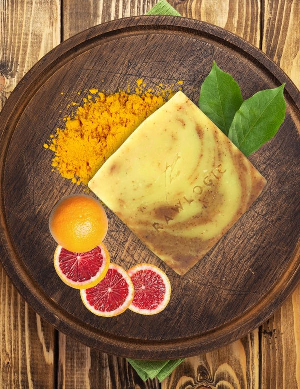 The Rawlogic Handmade Natural Soap Combo | Lemon Turmeric & Rose Clay