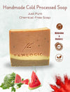 Watermelon fragrance oil and essential oils used in the soap