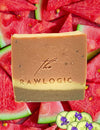 watermelon soap on watermelons