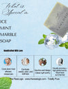 What’s special – Minty cooling bar with ocean swirl aesthetic and invigorating scent